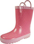 NORTY Tod Girls 6-10 Pink Dots Rain Boots 16414 Prepack